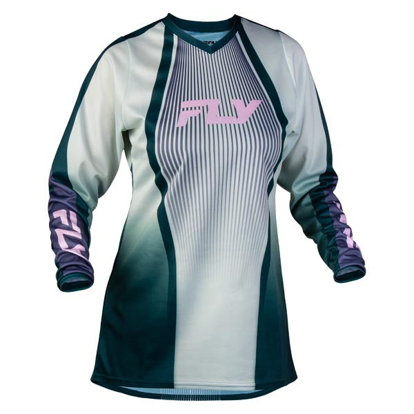Fly Racing Womens F-16 Lift Jersey Green/Purple/Pink 2XL Women's - Driven Powersports
