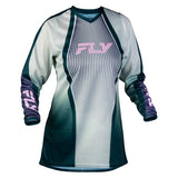 Fly Racing Womens F-16 Lift Jersey Green/Purple/Pink 2XL Women's - Driven Powersports