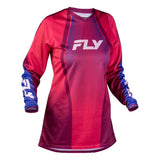 Fly Racing Womens F-16 Lift Jersey Pink/Purple/White 2XL Women's - Driven Powersports