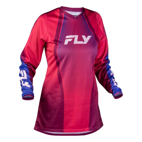 Fly Racing Womens F-16 Lift Jersey Pink/Purple/White 2XL Women's - Driven Powersports