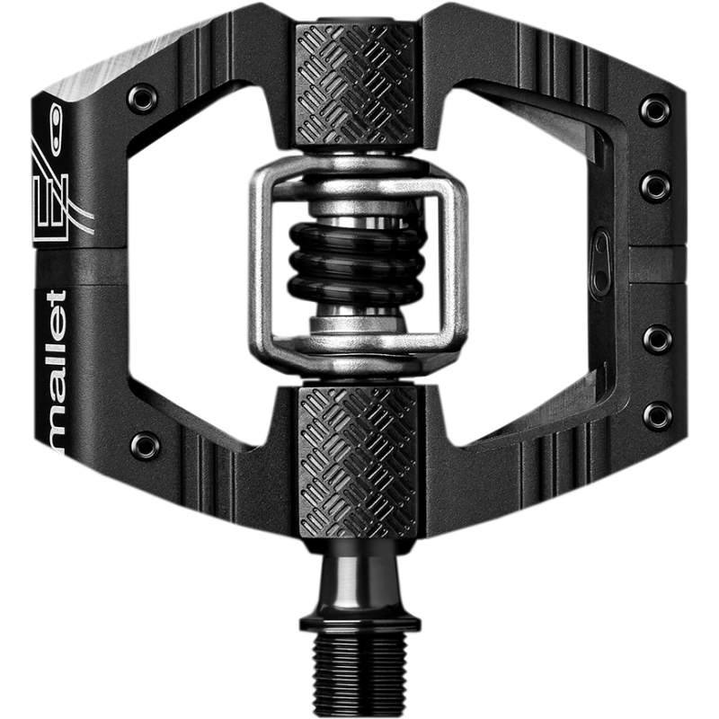 CRANK BROTHERS PEDAL MALLET E Black/Black Front - Driven Powersports