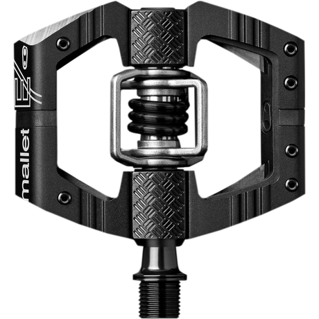 CRANK BROTHERS PEDAL MALLET E Black/Black Front - Driven Powersports