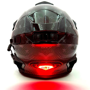 LJE Blizzard Buster Light for Mission Helmet Red - Driven Powersports