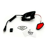 LJE Blizzard Buster Light for Mission Helmet Red - Driven Powersports