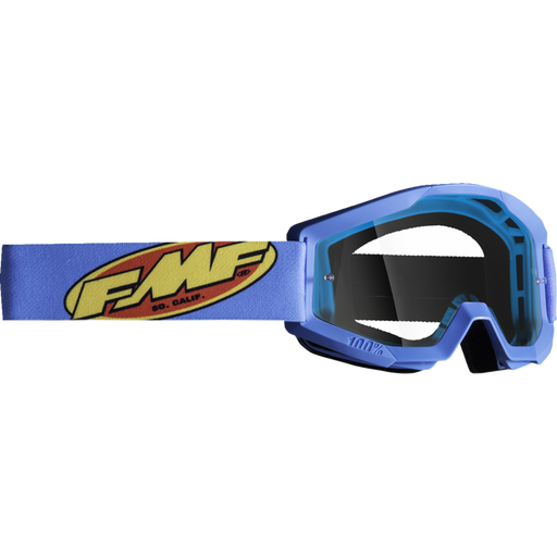 FMF POWERCORE YOUTH GOGGLE CORE CYAN - CLEAR LENS Front - Driven Powersports
