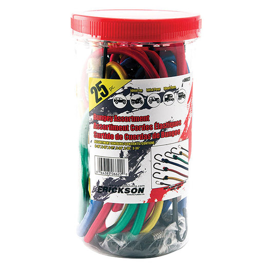 Erickson Assorted Jar of Bungey Cords 12pc (06621) - Driven Powersports
