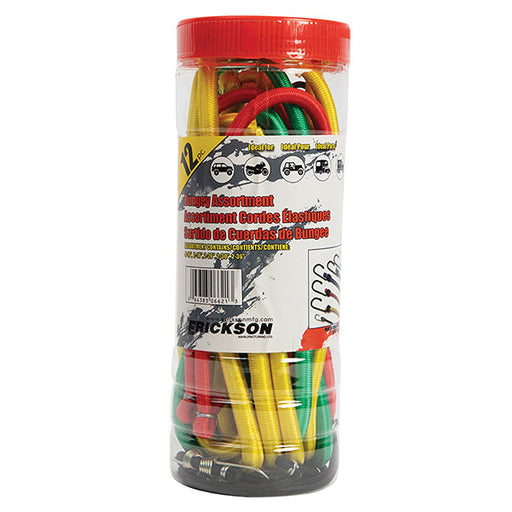 Erickson Assorted Jar of Bungey Cords 25pc (06622) - Driven Powersports