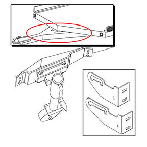 CALIBER V-FRONT RAMP SHIELD ADAPTER KIT TRITON DOUBLE-AXLE (CA0212) - Driven Powersports