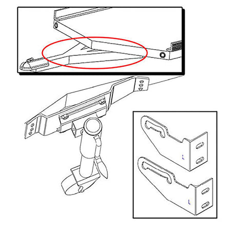CALIBER V-FRONT RAMP SHIELD ADAPTER KIT TRITON DOUBLE-AXLE (CA0212) - Driven Powersports
