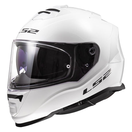 LS2 Assault Full-Face Helmet Solid Color White MD - Driven Powersports