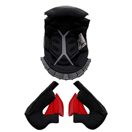 LS2 Liner for Valiant II Helmet Black XS - Driven Powersports