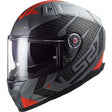 LS2 Citation II Full-Face Helmet Splitter Matte Titanium/Red LG - Driven Powersports