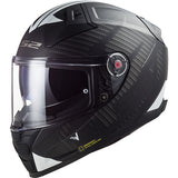 LS2 Citation II Full-Face Helmet Splitter Matte Black/White XS - Driven Powersports