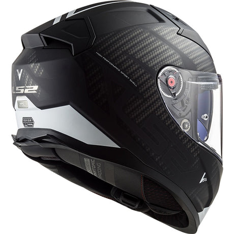 LS2 Citation II Full-Face Helmet Splitter Matte Black/White XS - Driven Powersports