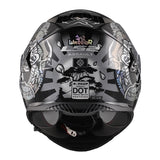 LS2 Assault Full-Face Helmet Warrior Silver/Black XL - Driven Powersports