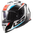 LS2 Assault Full-Face Helmet Racer White/Red/Blue MD - Driven Powersports