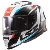 LS2 Assault Full-Face Helmet Racer White/Red/Blue MD - Driven Powersports