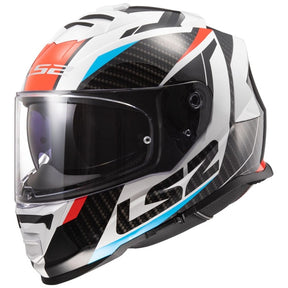 LS2 Assault Full-Face Helmet Racer White/Red/Blue MD - Driven Powersports
