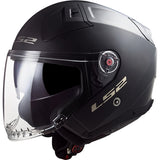 LS2 Infinity II Open-Face Helmet Solid Matte Black MD - Driven Powersports