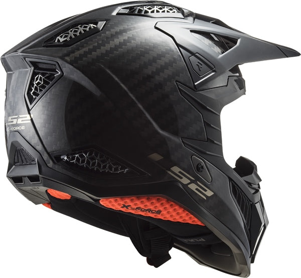 LS2 X-Force Carbon Off-Road Helmet Solid - Carbon L LG - Driven Powersports