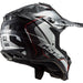 LS2 HELM SUBVERTER EVO ARCHED Black/Red/White XS - Driven Powersports
