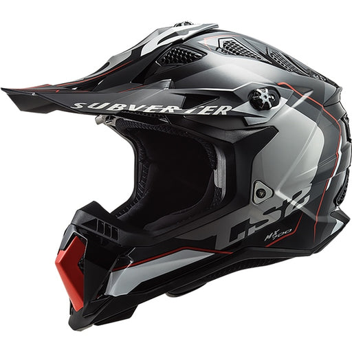 LS2 HELM SUBVERTER EVO ARCHED Black/Red/White XS - Driven Powersports