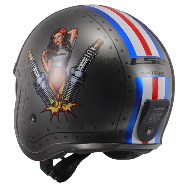 LS2 Spitfire Open-Face Helmet Spark MD - Driven Powersports