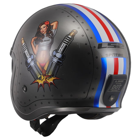 LS2 Spitfire Open-Face Helmet Spark MD - Driven Powersports