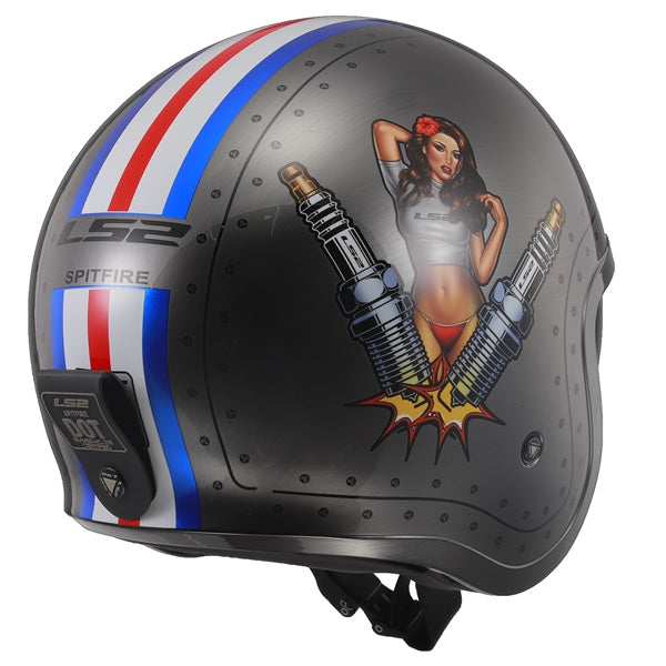 LS2 Spitfire Open-Face Helmet Spark MD - Driven Powersports