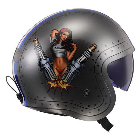 LS2 Spitfire Open-Face Helmet Spark MD - Driven Powersports