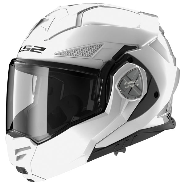 LS2 Advant X Modular Helmet Solid White XS - Driven Powersports