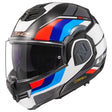 LS2 Advant Modular Helmet Sport Black/Blue/Red 2XL - Driven Powersports