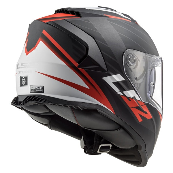 LS2 Assault Full-Face Helmet Nerve Matte Black/Red SM - Driven Powersports