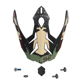 LS2 Peak for Explorer Helmet CamoX White/Red - Driven Powersports