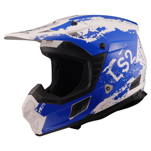 LS2 HELM COZ HYDE Blue/White XS - Driven Powersports