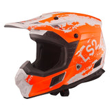 LS2 COZ Off-Road Helmet Hyde Orange/White XL - Driven Powersports