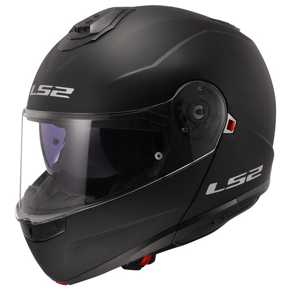 LS2 Strobe II Modular Helmet Solid Matte Black LG - Driven Powersports