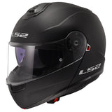 LS2 Strobe II Modular Helmet Solid Matte Black LG - Driven Powersports
