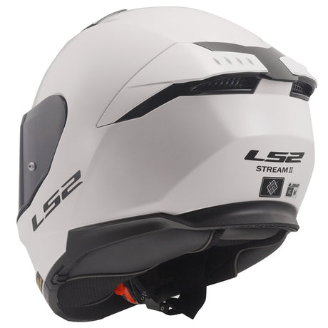 LS2 Stream II Full Face Helmet White XS - Driven Powersports