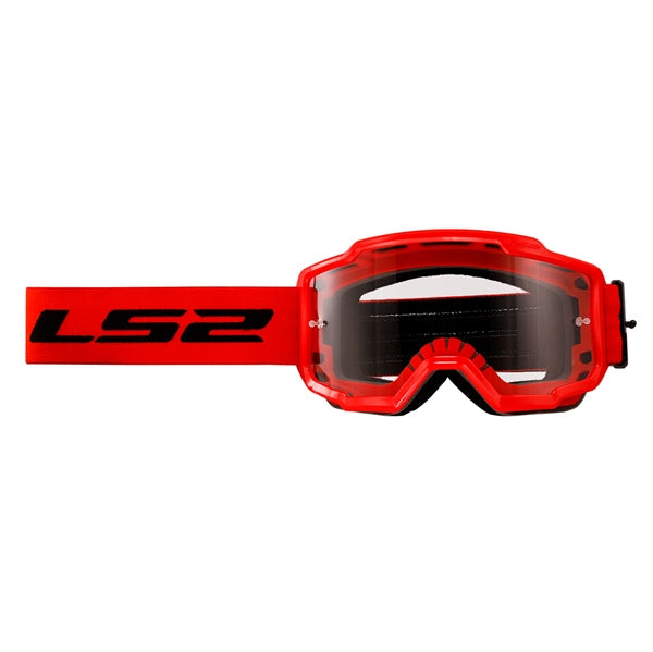 LS2 Charger Goggle Black/Red Clear - Driven Powersports