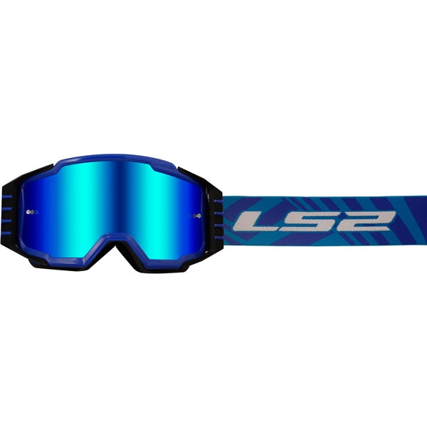 LS2 Charger Pro Goggle Black/Blue Blue - Driven Powersports