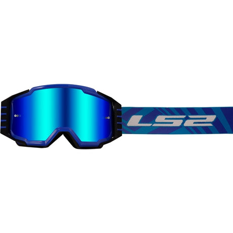 LS2 Charger Pro Goggle Black/Blue Blue - Driven Powersports