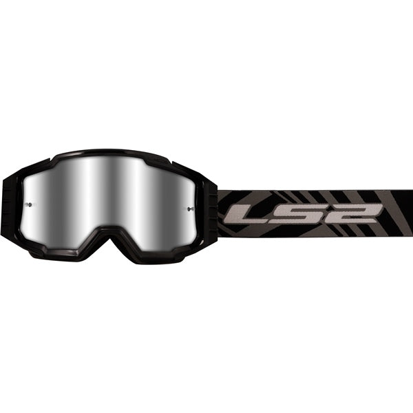 LS2 Charger Pro Goggle Black Silver - Driven Powersports