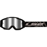 LS2 Charger Pro Goggle Black Silver - Driven Powersports