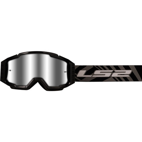 LS2 Charger Pro Goggle Black Silver - Driven Powersports