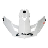 LS2 Peak for Drifter Helmet Solid White - Driven Powersports