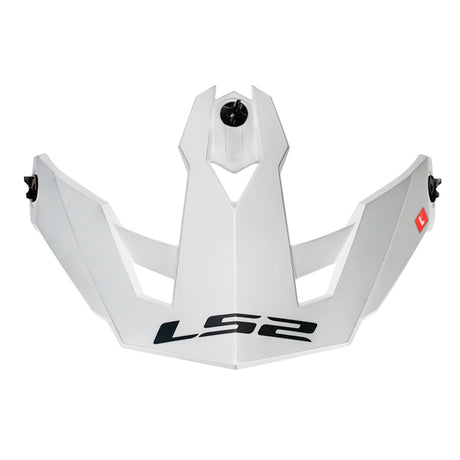 LS2 Peak for Drifter Helmet Solid White - Driven Powersports