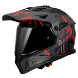 LS2 Blaze II Off-Road Helmet Crazy Light Gray/Red SM - Driven Powersports