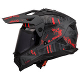 LS2 Blaze II Off-Road Helmet Crazy Light Gray/Red SM - Driven Powersports