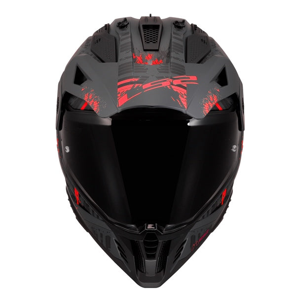 LS2 Blaze II Off-Road Helmet Crazy Light Gray/Red SM - Driven Powersports